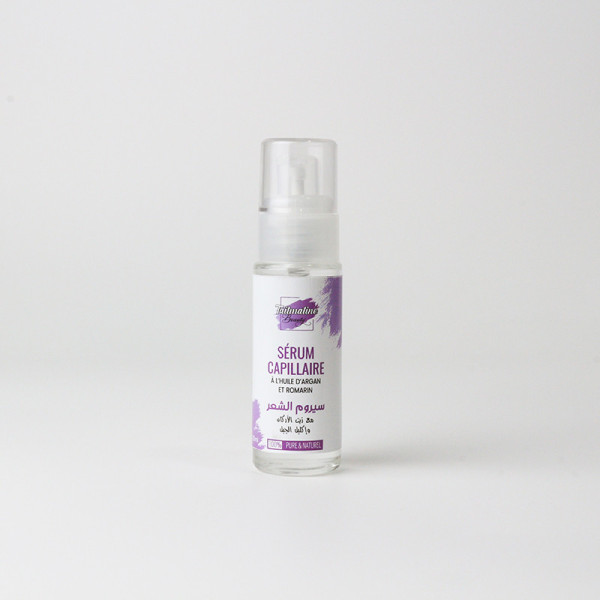 SÉRUM CAPILLAIRE À L'HUILE D'ARGAN ET ROMARIN 30ML