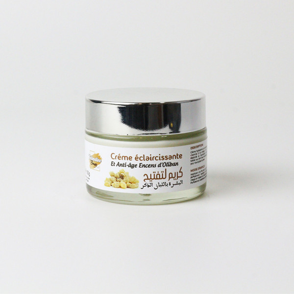 CRÈME ÉCLAIRCISSANTE ET ANTI-AGE ENCENS D'OLIBAN 50g